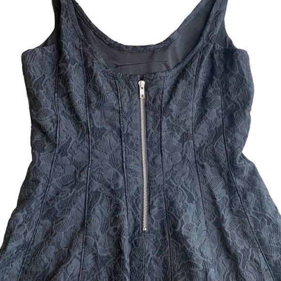 Aqua Women’s Size 12 Lace Jacquard Fit & Flare Mini Dress Cocktail Whimsigoth - Picture 5 of 7